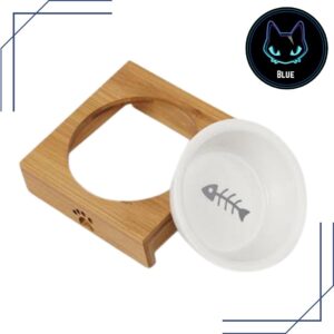 plato de loza con base de madera