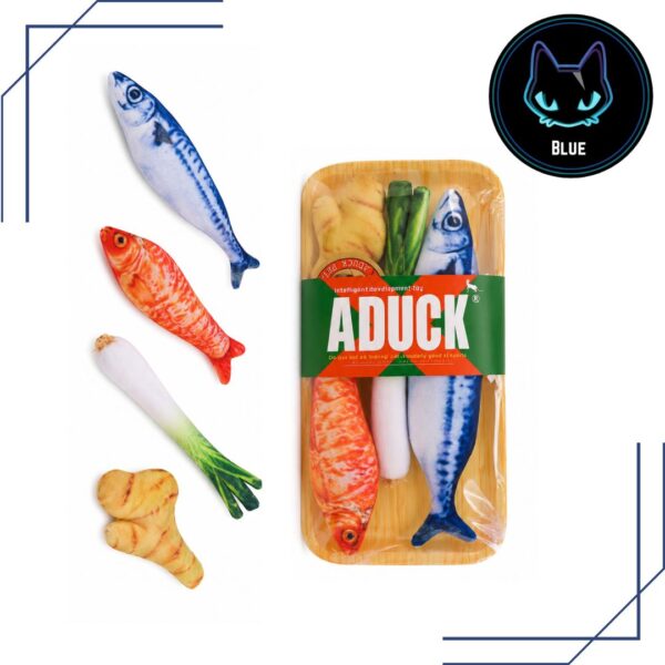 bandeja de peces con catnip