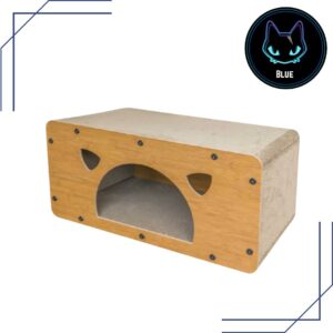 casa rascador cara de gato