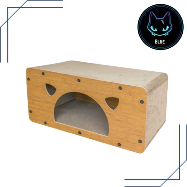 casa rascador cara de gato