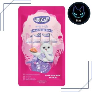 moochie lickelable atún y salmón 75 g (5 sobres x 15 g)