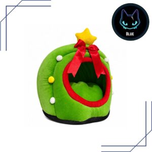 Cama Cueva Arbolito Navideño para Mascotas